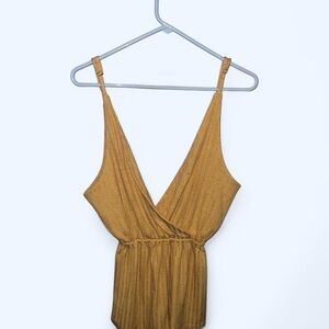 Mustard Yellow Sleeveless Romper